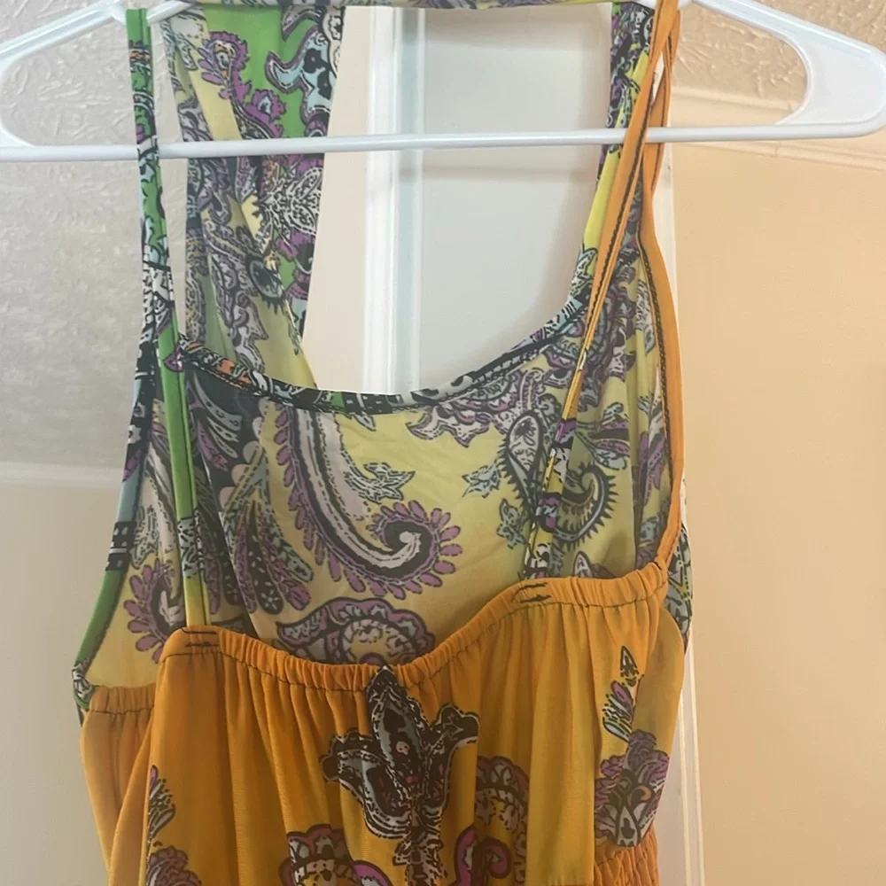 Orange Hobo Style Sun Dress - Picture 5 of 6